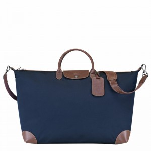 Longchamp Boxford M Erkek Seyahat Çantası Mavi Türkiye | L1625080127-