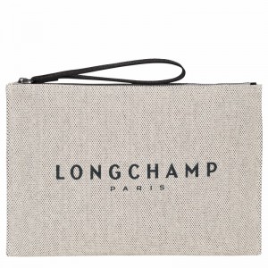 Longchamp Essential Erkek Kese Çanta Beyaz Türkiye | 34136HSG037-