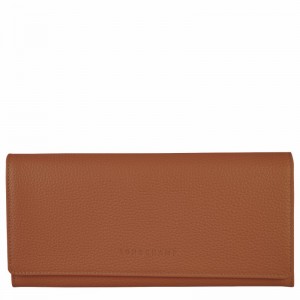 Longchamp Le FOULONNÉ Continental Kadın Cüzdan Caramel Türkiye | L3044021121