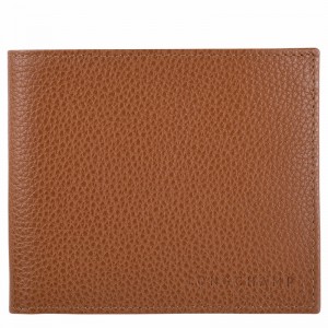 Longchamp Le FOULONNÉ Erkek Cüzdan Caramel Türkiye | L3508021F72-