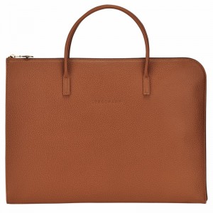 Longchamp Le FOULONNÉ S Erkek Evrak Çantası Caramel Türkiye | L2115021121-