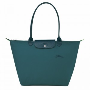 Longchamp Le Pliage Green L Kadın Tote Çanta Tavuskuşu Türkiye | L1899919P89