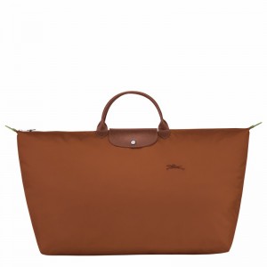 Longchamp Le Pliage Green M Kadın Seyahat Çantası Kahverengi Türkiye | L1625919504