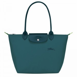 Longchamp Le Pliage Green M Kadın Tote Çanta Tavuskuşu Türkiye | L2605919P89