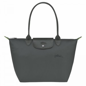 Longchamp Le Pliage Green M Kadın Tote Çanta Koyu Gri Türkiye | L2605919P66