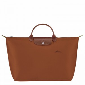 Longchamp Le Pliage Green S Erkek Seyahat Çantası Kahverengi Türkiye | L1624919504-