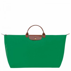 Longchamp Le Pliage Original M Erkek Seyahat Çantası Yeşil Türkiye | L1625089P88-