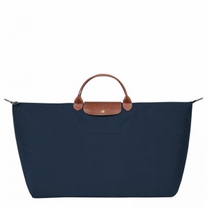 Longchamp Le Pliage Original M Erkek Seyahat Çantası Lacivert Türkiye | L1625089P68-