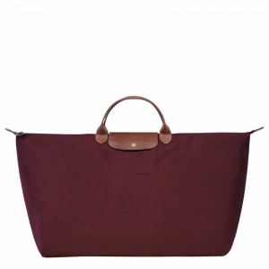 Longchamp Le Pliage Original M Erkek Seyahat Çantası Bordo Türkiye | L1625089P87-