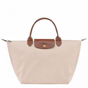 Longchamp Le Pliage Original M Kadın El Çantası Beyaz Türkiye | L1623089P71