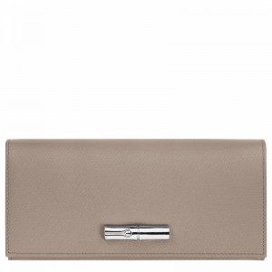 Longchamp Le Roseau Flap Kadın Cüzdan Gri Türkiye | L3044HFP266