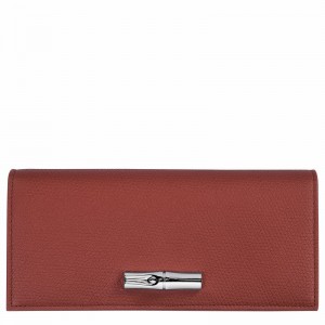 Longchamp Le Roseau Flap Kadın Cüzdan Kahverengi Türkiye | L3044HFP404