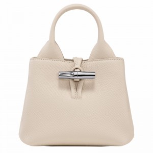 Longchamp Le Roseau XS Kadın El Çantası Beyaz Türkiye | 10278HFP555