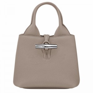 Longchamp Le Roseau XS Kadın El Çantası Gri Türkiye | 10278HFP266