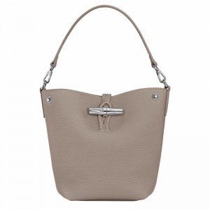 Longchamp Le Roseau XS Kadın Kova Çanta Gri Türkiye | 10279HFP266