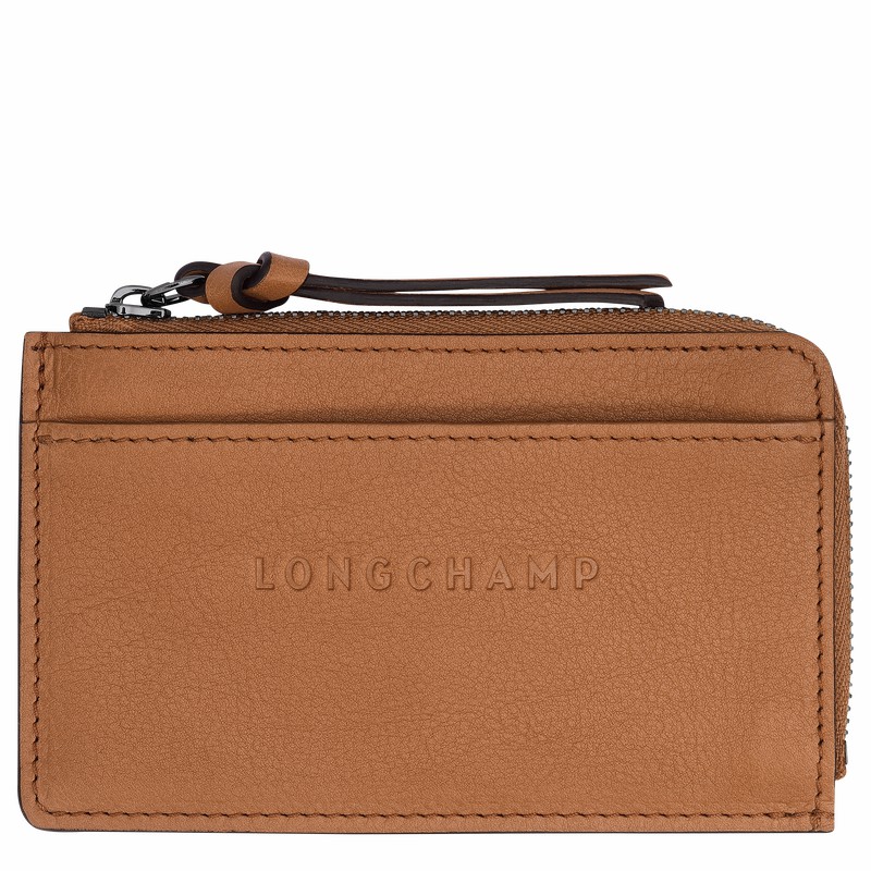 Longchamp 3D Erkek Kartlık Bej Rengi Türkiye | 30034HCV016-