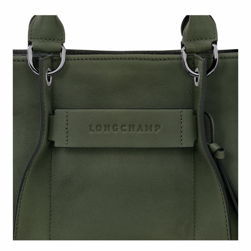 Longchamp 3D S Kadın El Çantası Haki Türkiye | 10197HCV292