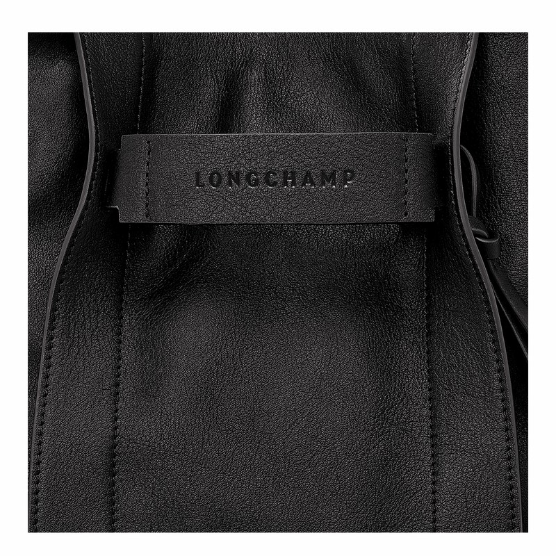 Longchamp 3D S Kadın Çapraz Askılı Çanta Siyah Türkiye | 10215HCV001