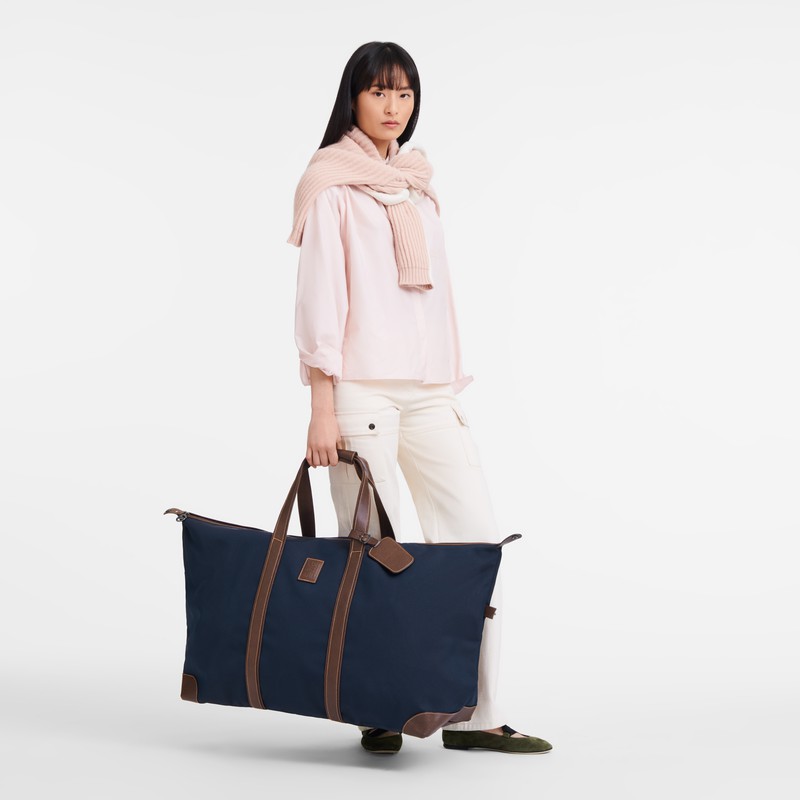 Longchamp Boxford L Erkek Seyahat Çantası Mavi Türkiye | L1223080127-