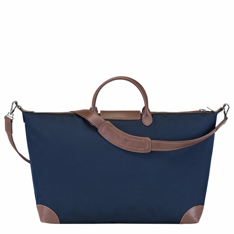 Longchamp Boxford M Erkek Seyahat Çantası Mavi Türkiye | L1625080127-