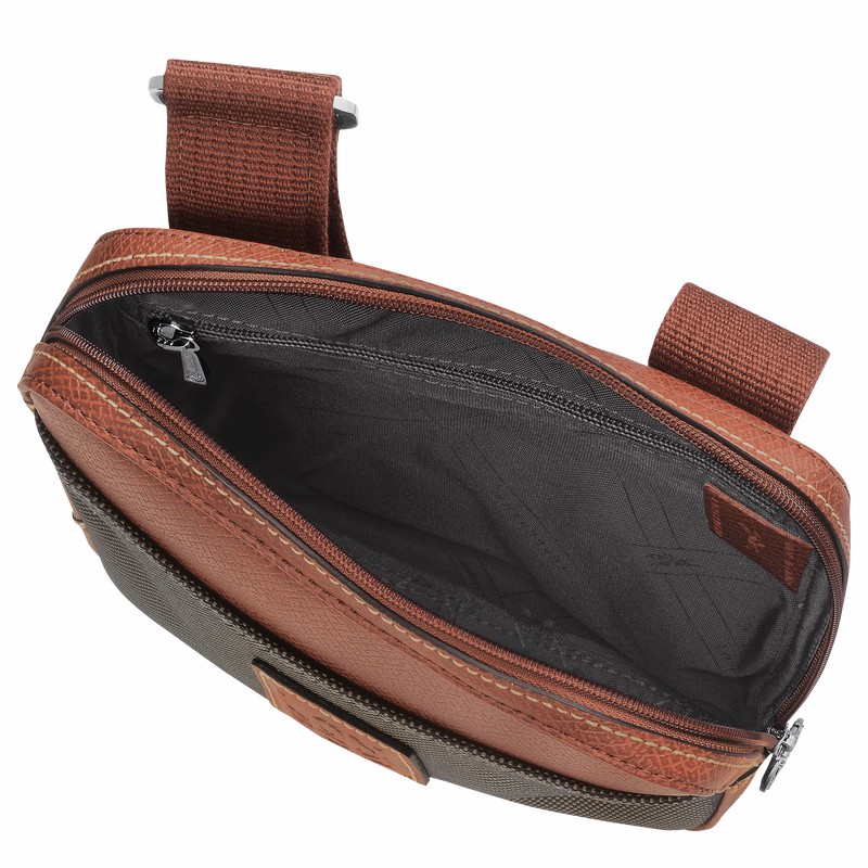 Longchamp Boxford XS Erkek Çapraz Askılı Çanta Kahverengi Türkiye | L1712080042-