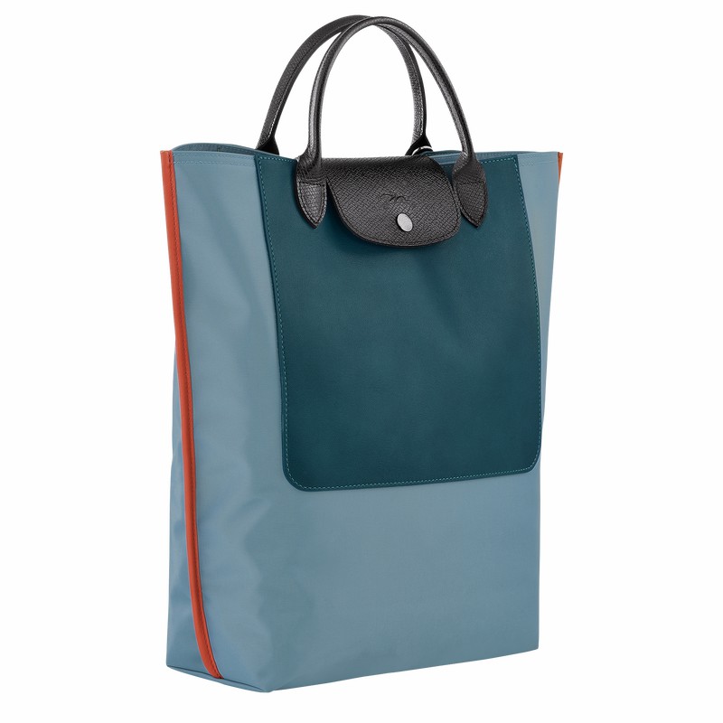 Longchamp Cabas Longchamp M Erkek Tote Çanta Mavi Türkiye | 10264093427-