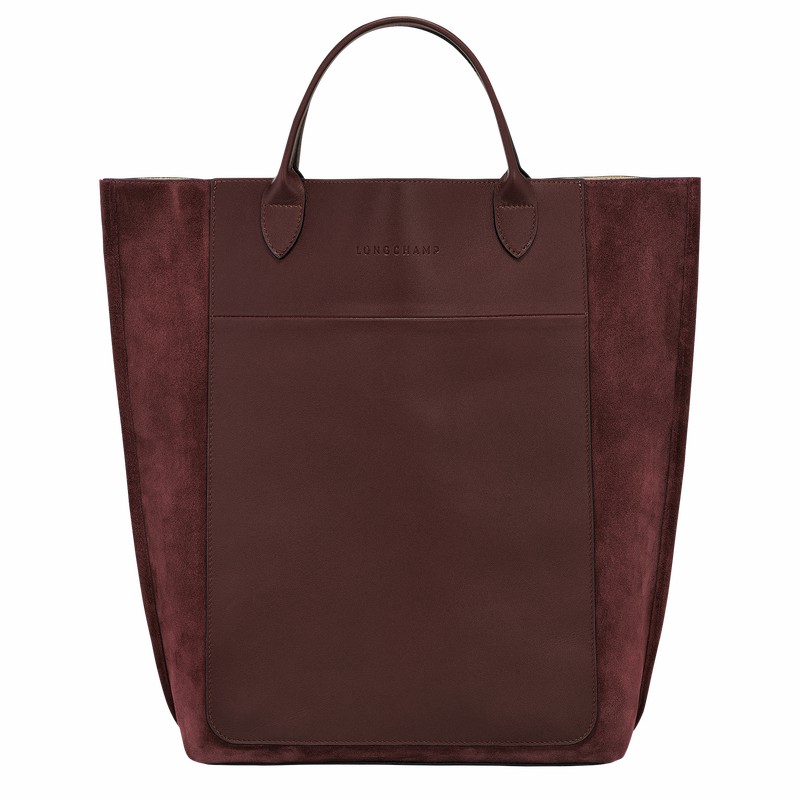 Longchamp Cabas Longchamp M Kadın Tote Çanta Bordo Türkiye | 10277HFO009