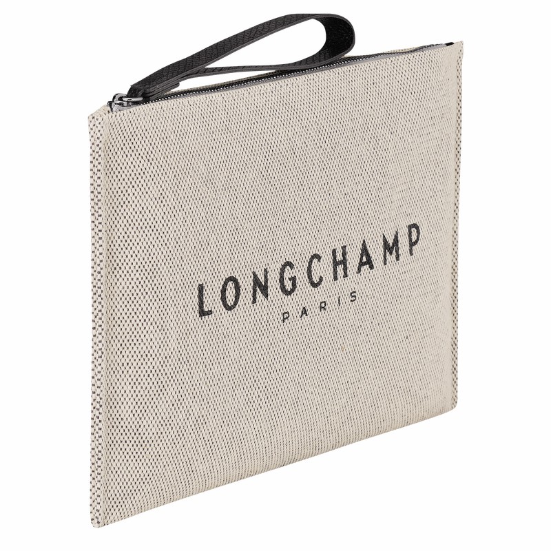 Longchamp Essential Erkek Kese Çanta Beyaz Türkiye | 34136HSG037-