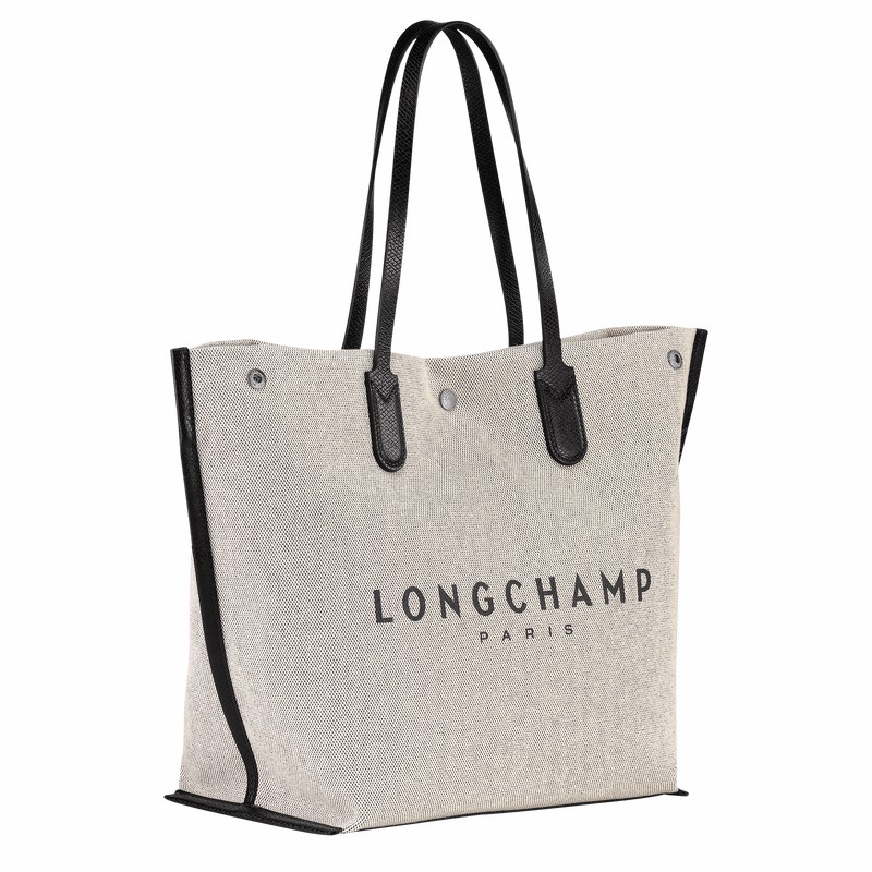 Longchamp Essential L Kadın Tote Çanta Beyaz Türkiye | 10090HSG037