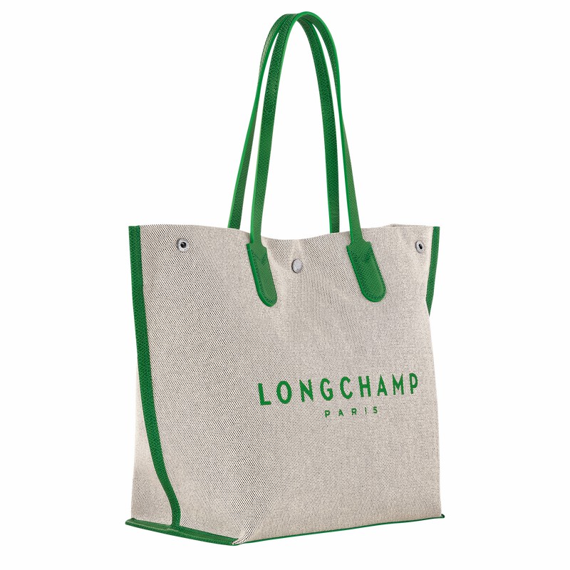 Longchamp Essential L Kadın Tote Çanta Yeşil Türkiye | 10090HSG129