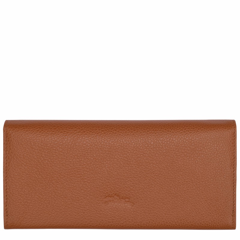 Longchamp Le FOULONNÉ Continental Kadın Cüzdan Caramel Türkiye | L3044021121