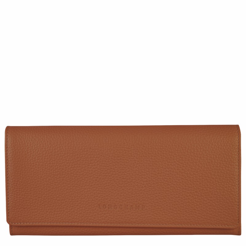 Longchamp Le FOULONNÉ Continental Kadın Cüzdan Caramel Türkiye | L3044021121