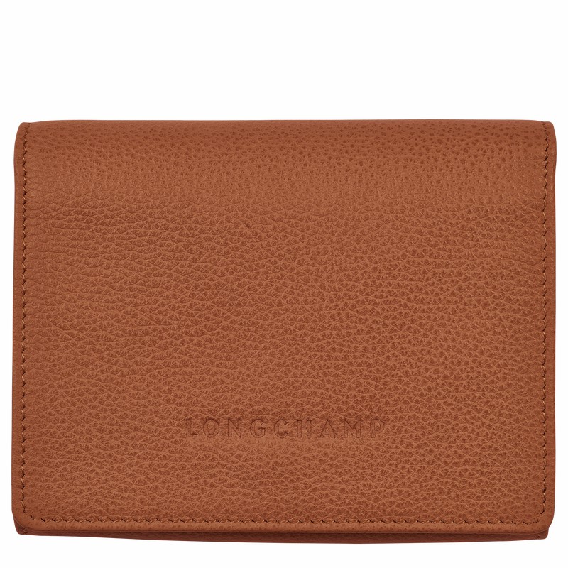 Longchamp Le FOULONNÉ Erkek Cüzdan Caramel Türkiye | 30021021121-