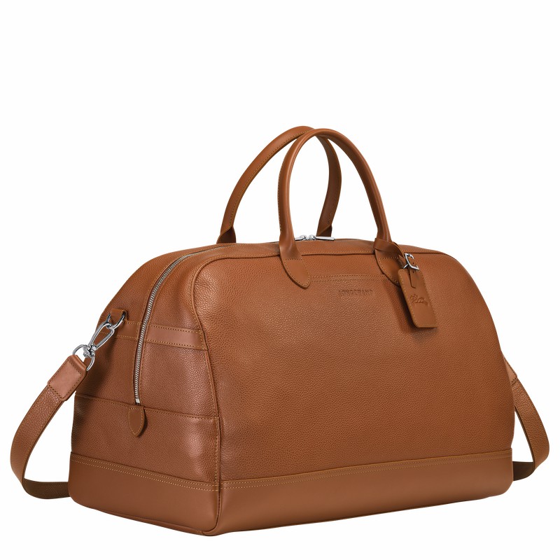 Longchamp Le FOULONNÉ M Erkek Seyahat Çantası Caramel Türkiye | L1302021F72-