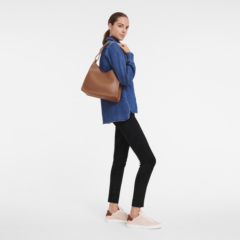 Longchamp Le FOULONNÉ M Kadın Hobo Çanta Caramel Türkiye | 10155021121