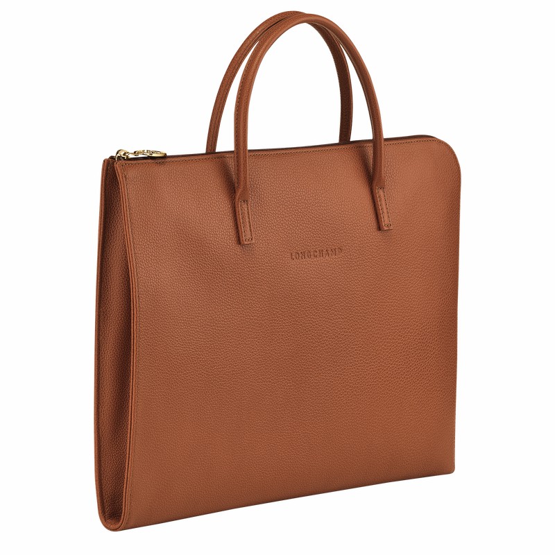 Longchamp Le FOULONNÉ S Erkek Evrak Çantası Caramel Türkiye | L2115021121-