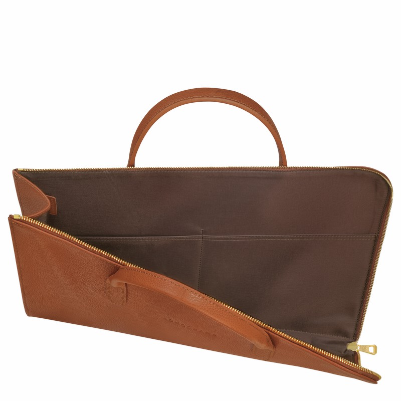 Longchamp Le FOULONNÉ S Erkek Evrak Çantası Caramel Türkiye | L2115021121-