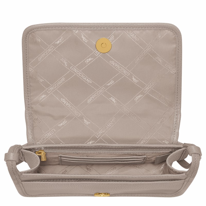 Longchamp Le FOULONNÉ XS Kadın Clutch Gri Türkiye | 10133021P55