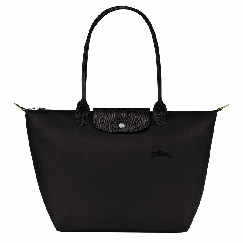 Longchamp Le Pliage Green L Kadın Tote Çanta Siyah Türkiye | L1899919001