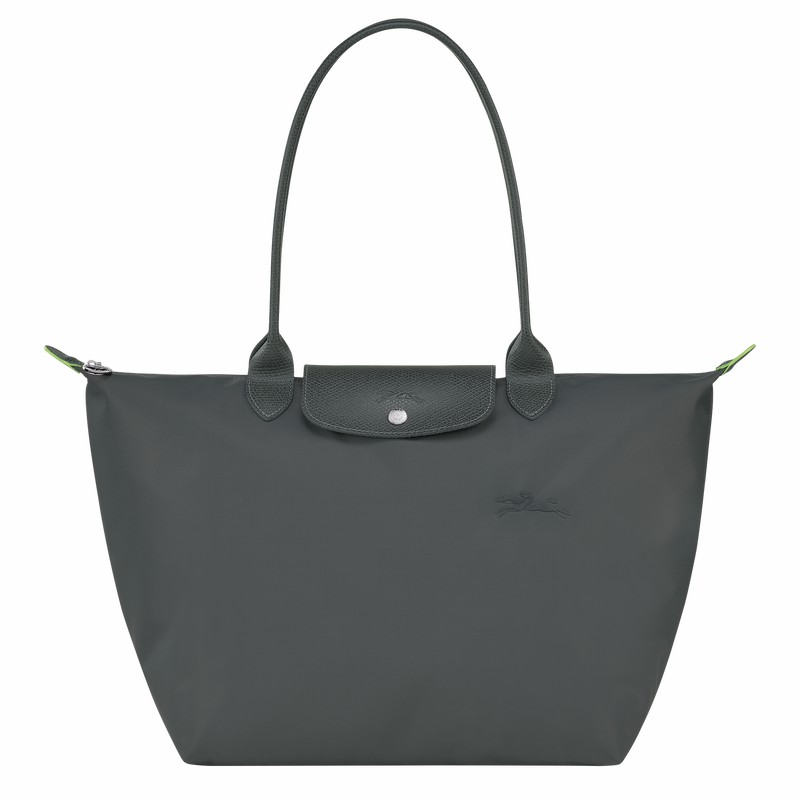 Longchamp Le Pliage Green L Kadın Tote Çanta Koyu Gri Türkiye | L1899919P66