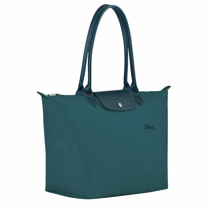 Longchamp Le Pliage Green L Kadın Tote Çanta Tavuskuşu Türkiye | L1899919P89