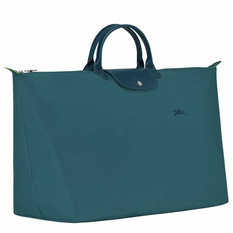 Longchamp Le Pliage Green M Erkek Seyahat Çantası Tavuskuşu Türkiye | L1625919P89-