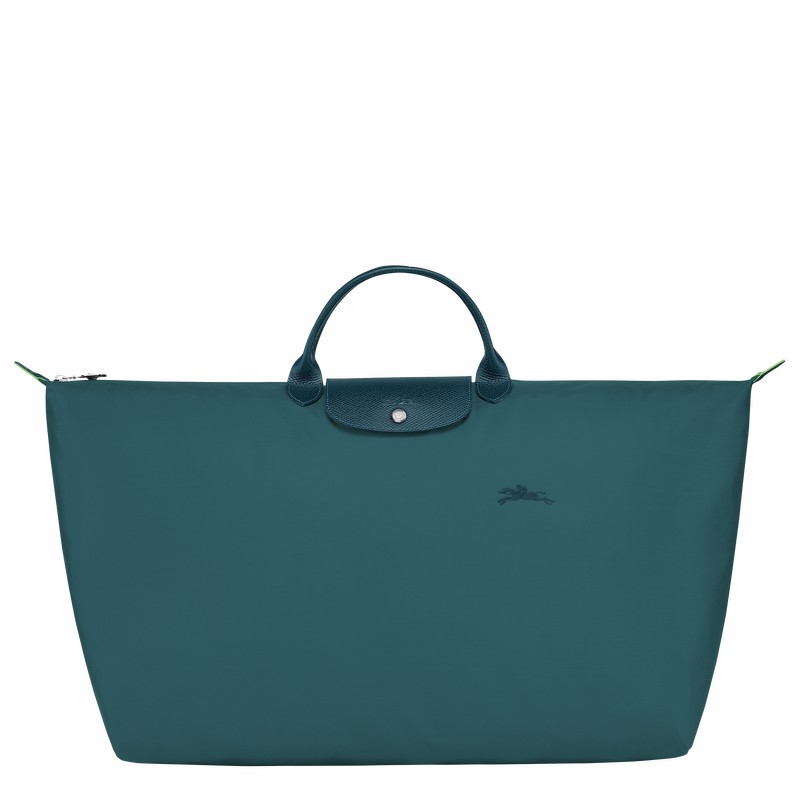 Longchamp Le Pliage Green M Erkek Seyahat Çantası Tavuskuşu Türkiye | L1625919P89-