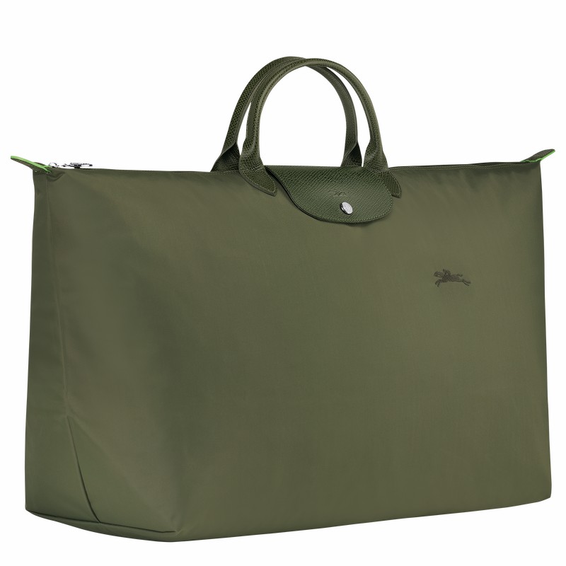 Longchamp Le Pliage Green M Erkek Seyahat Çantası Yeşil Türkiye | L1625919479-