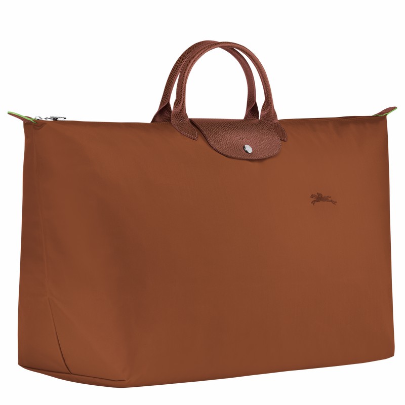 Longchamp Le Pliage Green M Erkek Seyahat Çantası Kahverengi Türkiye | L1625919504-