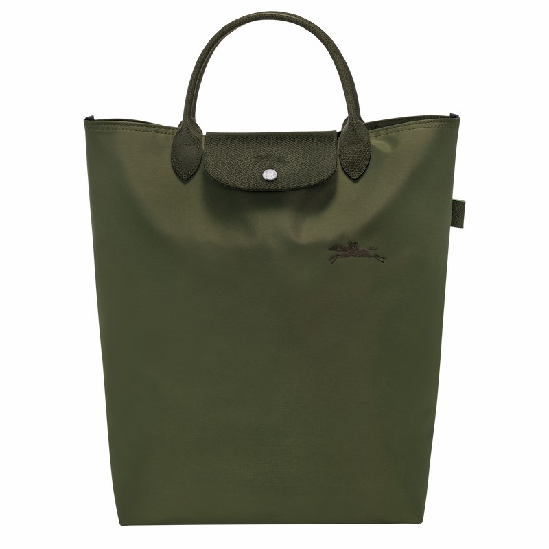 Longchamp Le Pliage Green M Erkek Tote Çanta Yeşil Türkiye | 10168919479-