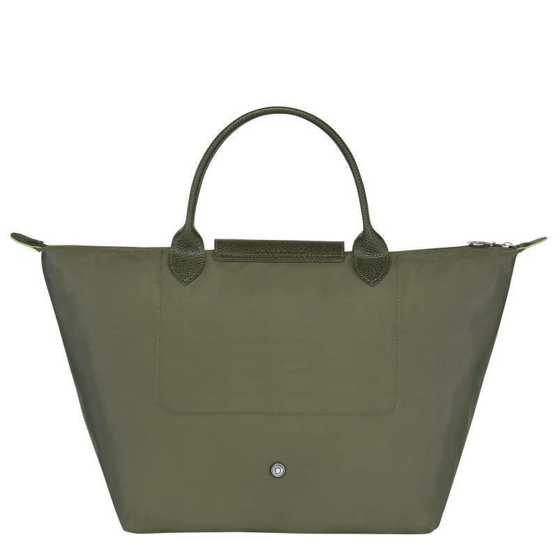 Longchamp Le Pliage Green M Kadın El Çantası Yeşil Türkiye | L1623919479