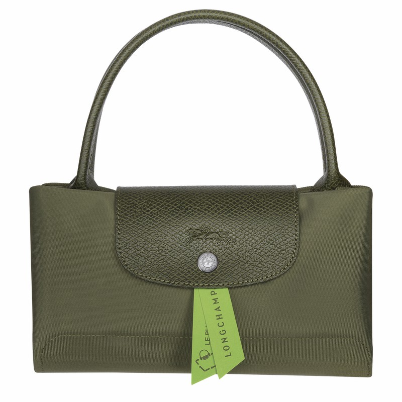 Longchamp Le Pliage Green M Kadın El Çantası Yeşil Türkiye | L1623919479