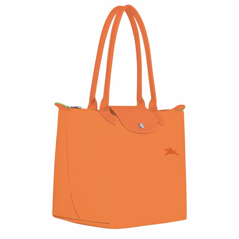 Longchamp Le Pliage Green M Kadın Tote Çanta Turuncu Türkiye | L2605919P54