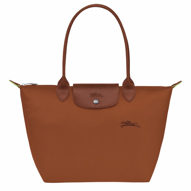 Longchamp Le Pliage Green M Kadın Tote Çanta Kahverengi Türkiye | L2605919504